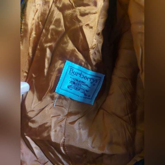 Burberry Vintage 90s Velvet Paisley Blazer Jacket Brown M/L Designer Designer - Picture 9 of 13